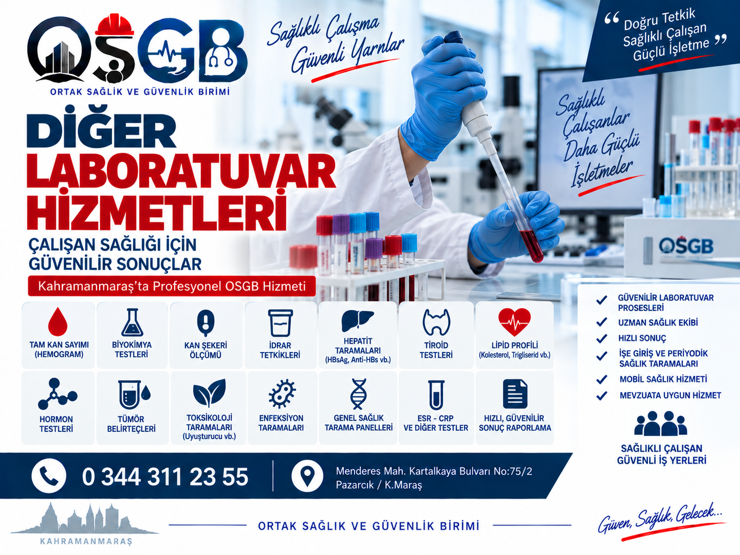Diğer Laboratuvar Hizmetleri